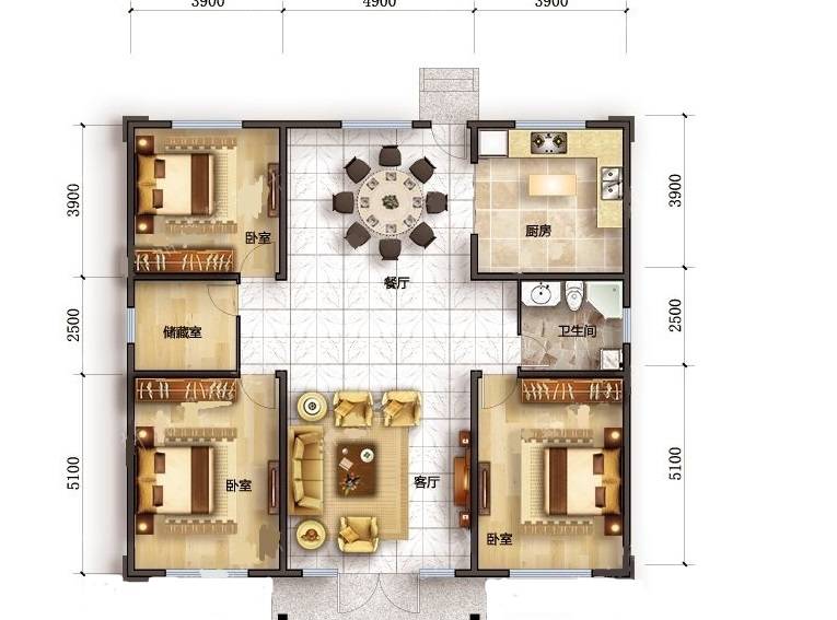 建房子设计图农村10万图片