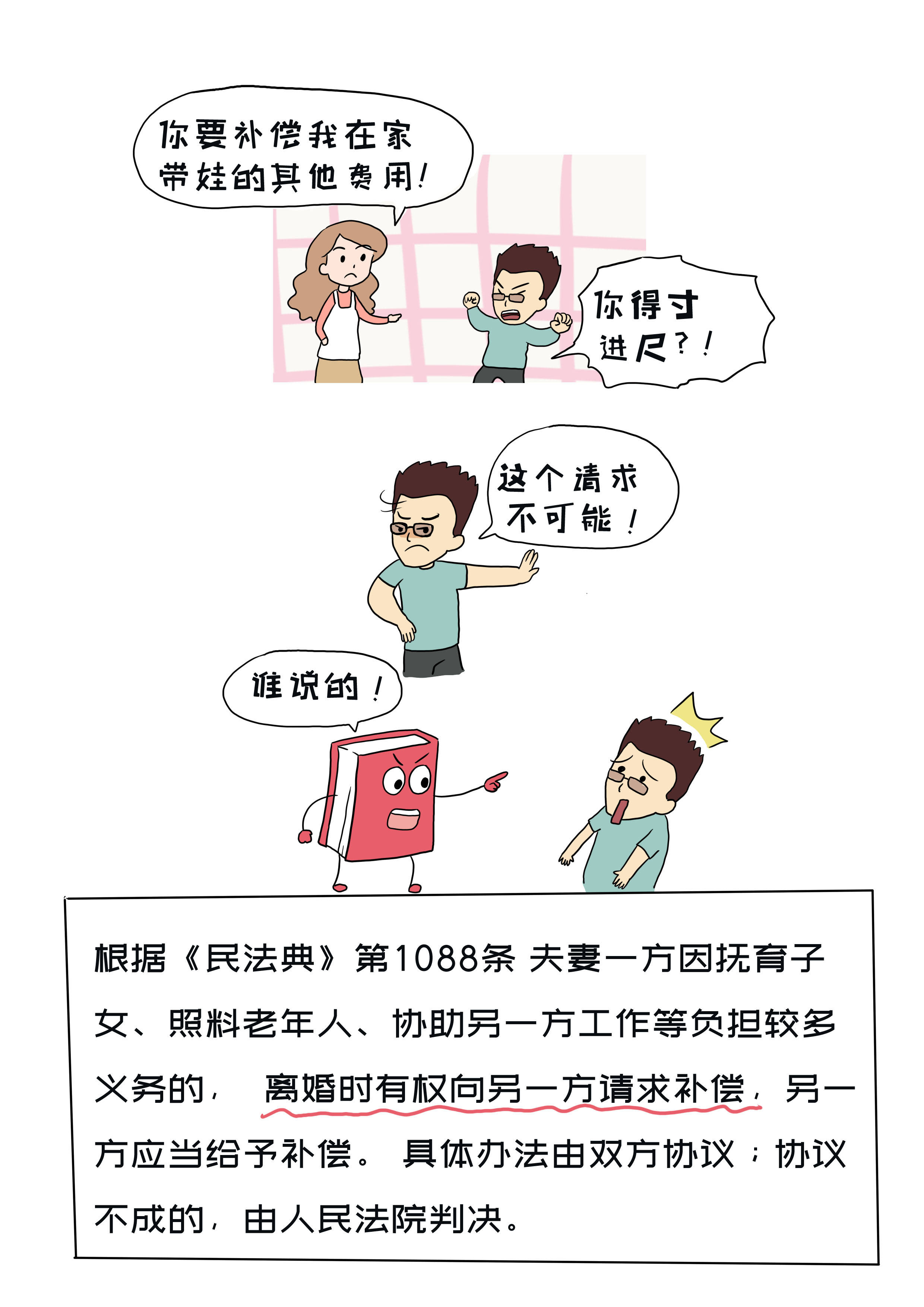 【漫画民法典】好律师:全职太太,离婚时可以要求赔偿吗?