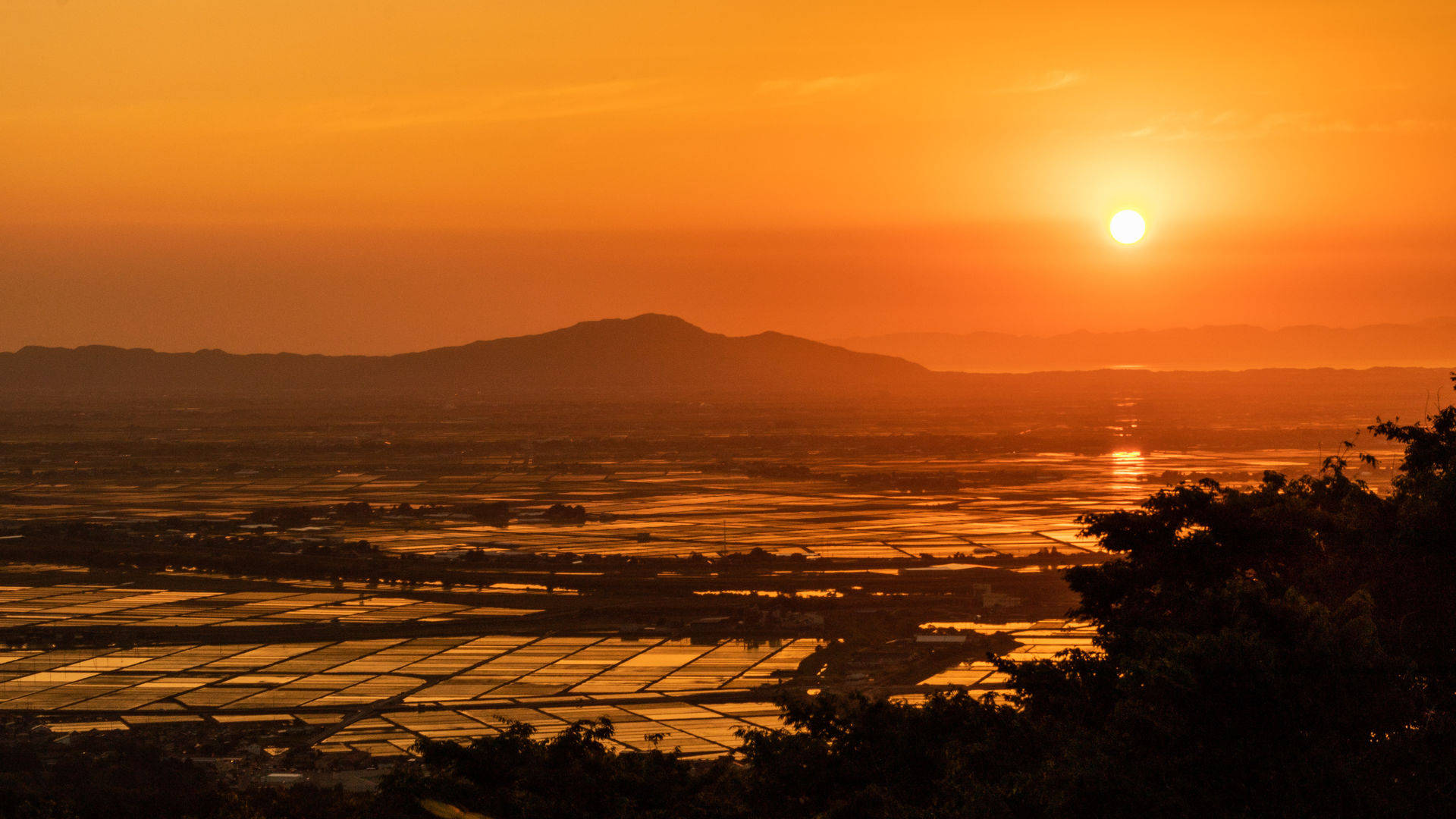 日本夕阳图片图片