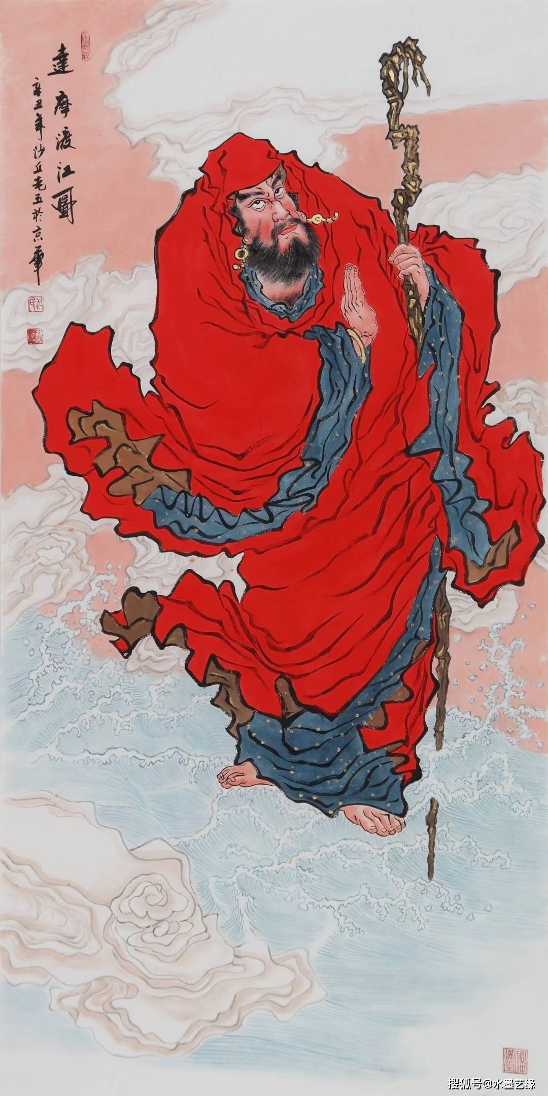 当代画家付庆五人物动物花鸟作品欣赏