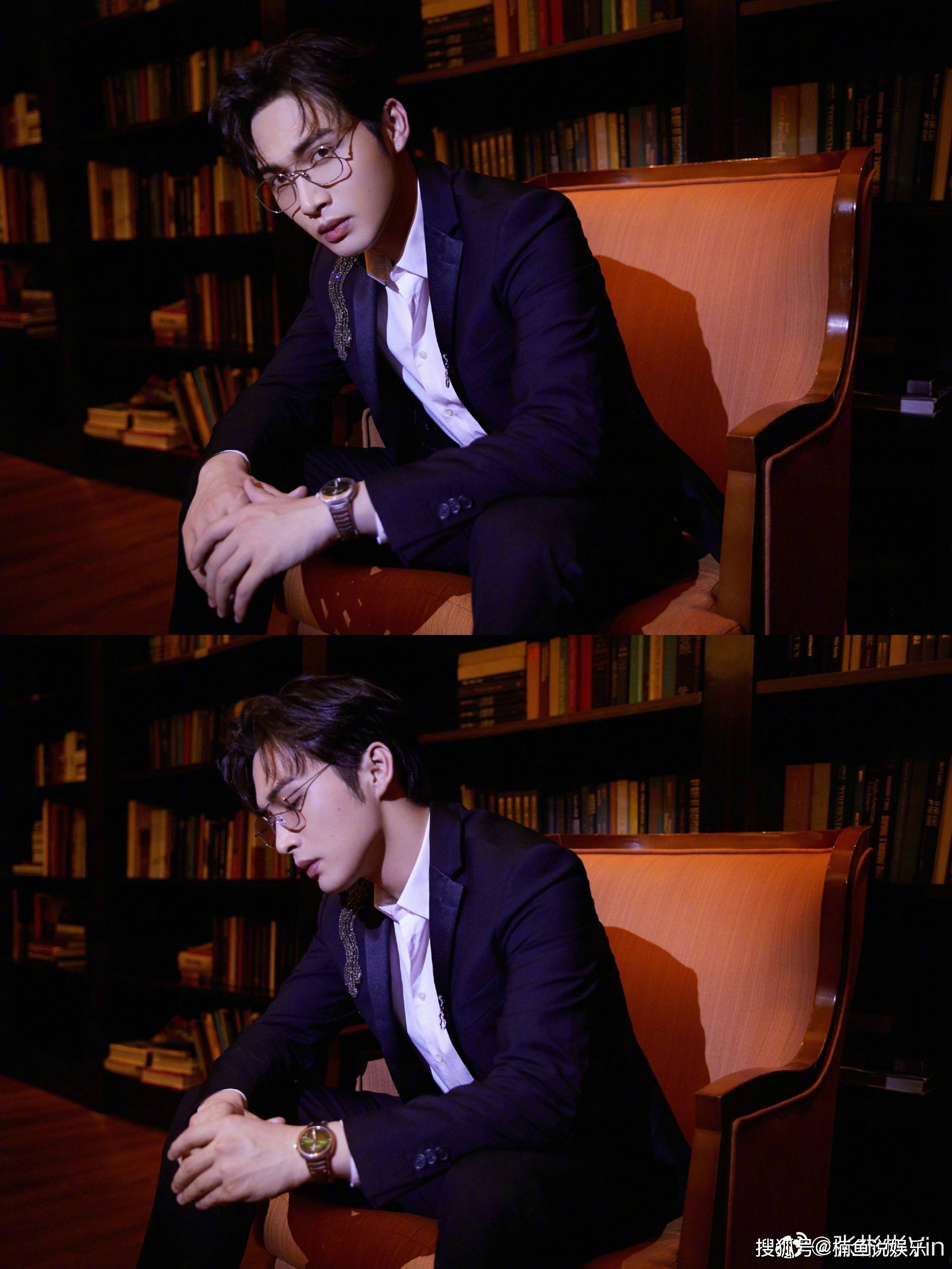 原创被张彬彬惊艳到了,西装搭配金丝眼镜雅痞范十足,斯文败类即视感