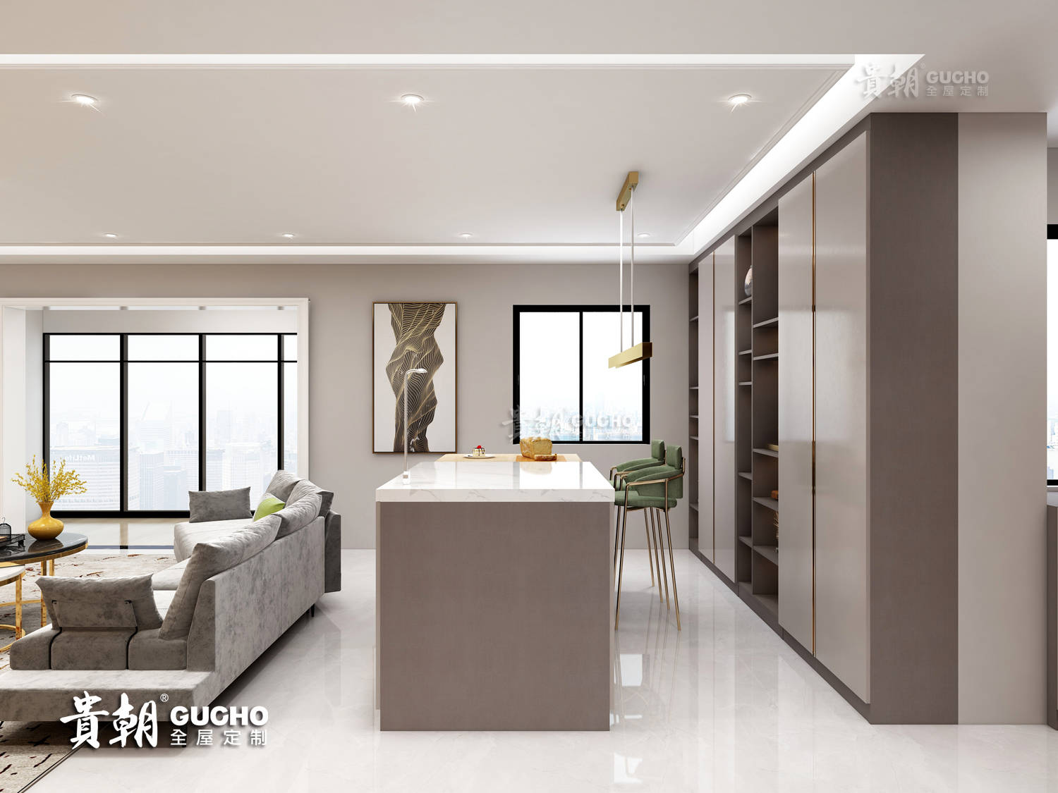 流行的大横厅户型布局设计的n种可能