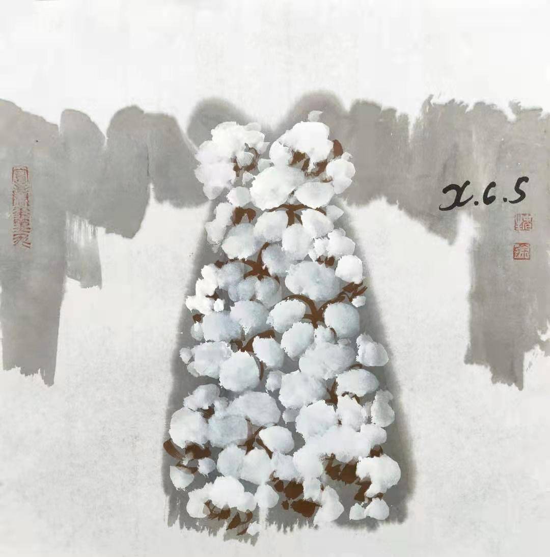 写意棉花第一人徐春生作品欣赏