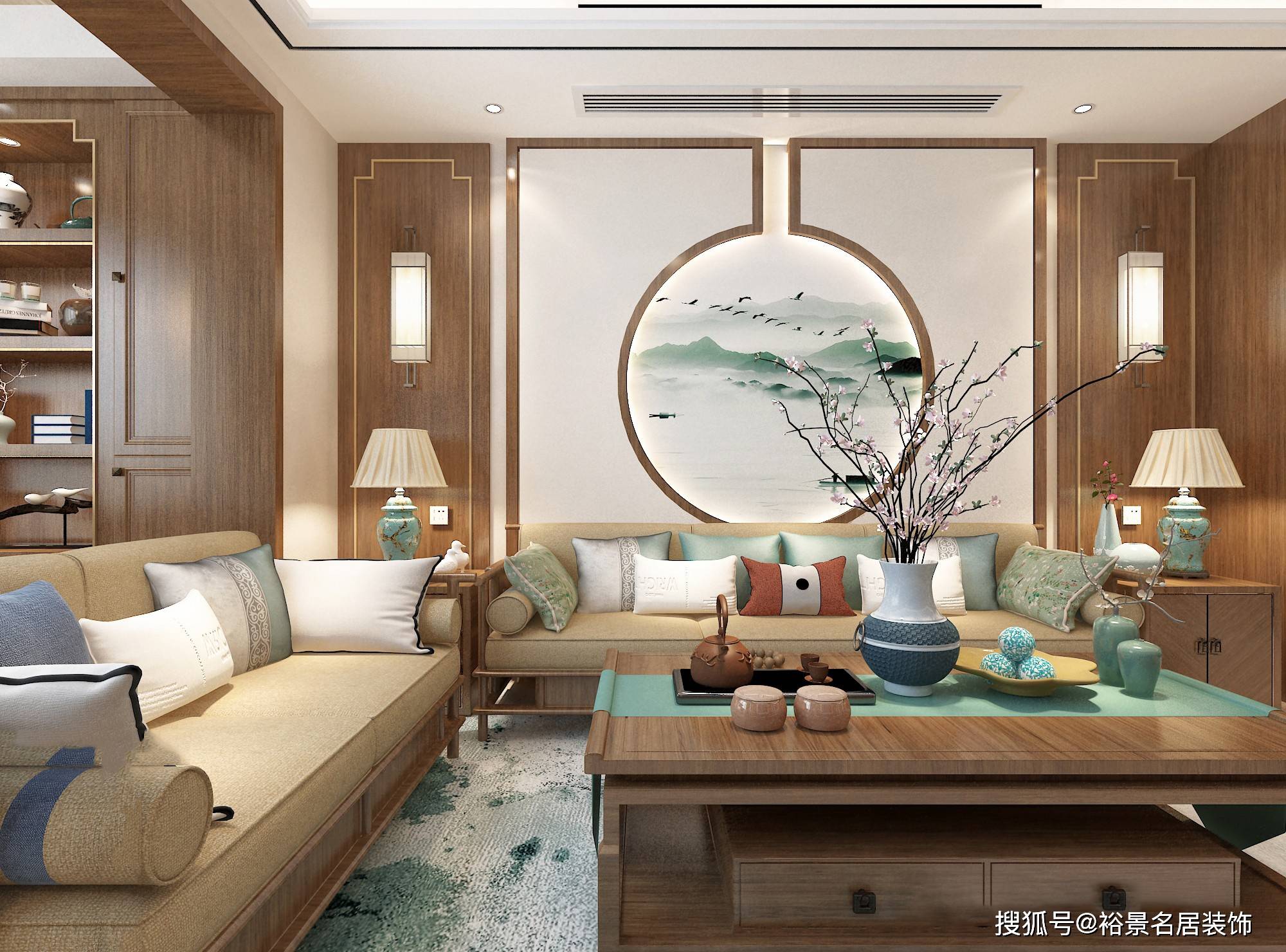 裕景名居 | 装修案例 |浓厚的中式元素与现代元素相结合_设计