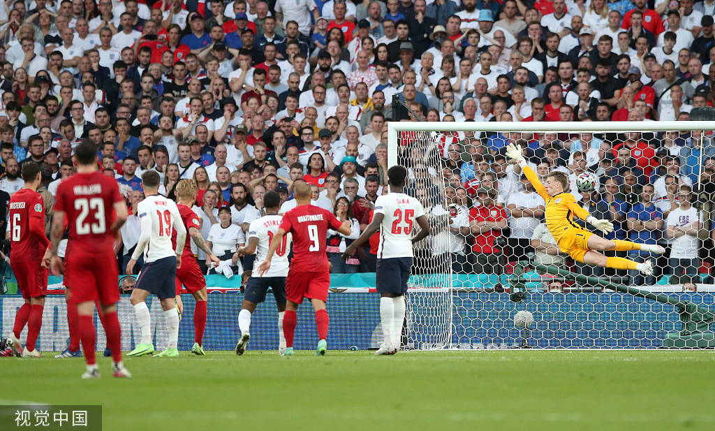 欧洲杯-达姆斯高世界波萨卡造乌龙 英格兰半场1-1丹麦_哈里
