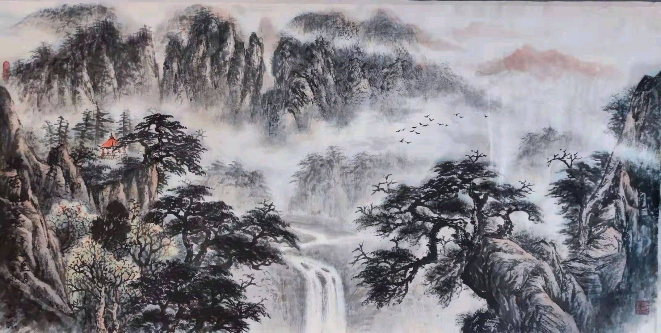 雲照平山水畫系列(第三輯)