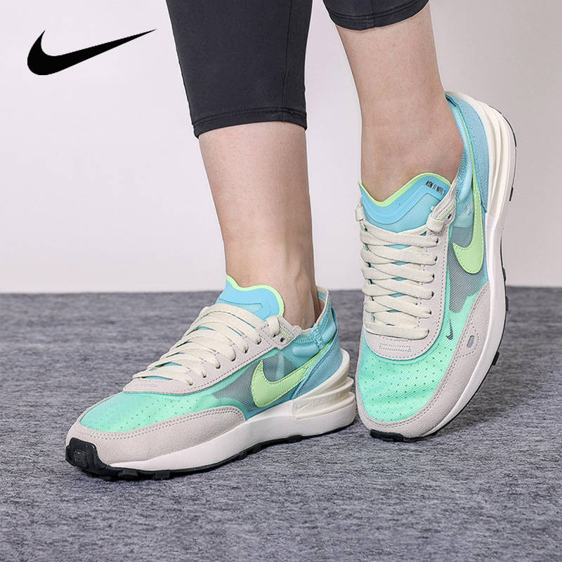 Wmns|耐克Nike Wmns Waffle One＂Scream Green＂华夫一代网纱运动慢跑鞋 DC2533-401
