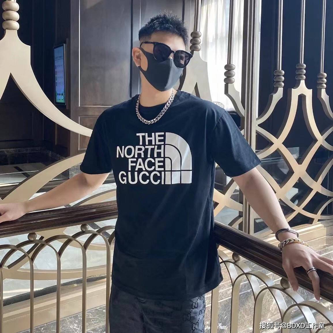 Gucci|Gucci & TNF聯名款短袖T恤