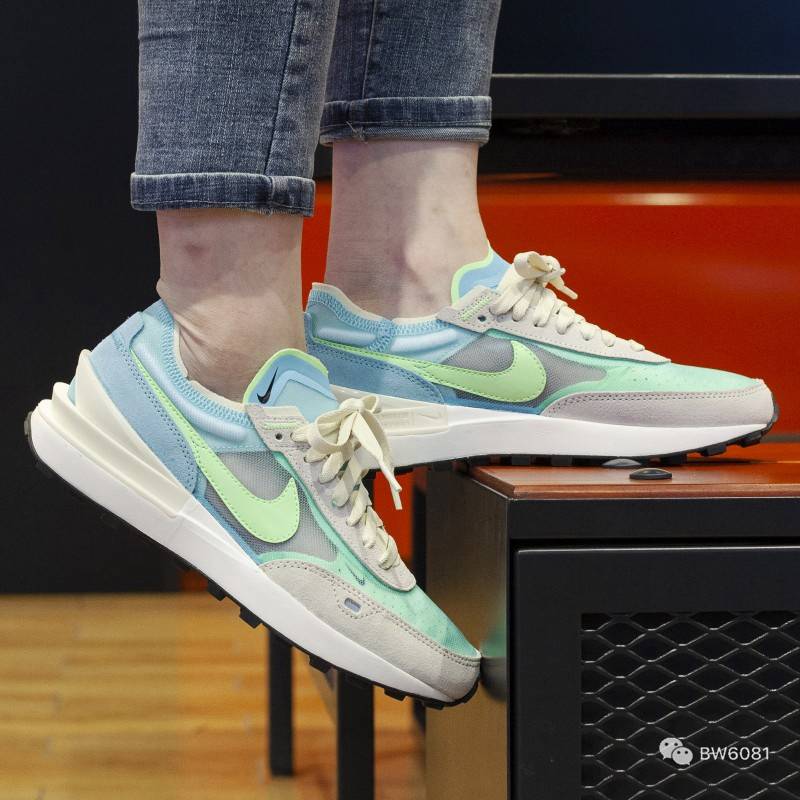 Wmns|耐克Nike Wmns Waffle One＂Scream Green＂华夫一代网纱运动慢跑鞋 DC2533-401