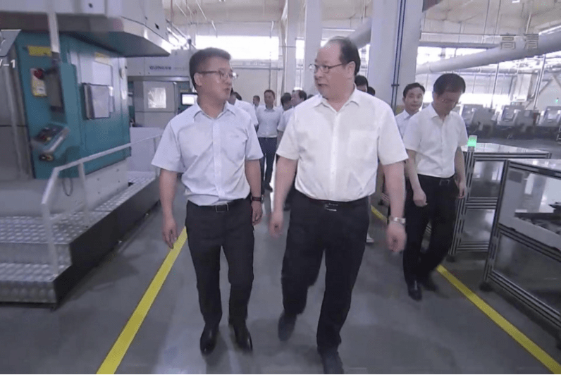浙江省委常委宁波市委书记彭佳学莅临奇精机械调研