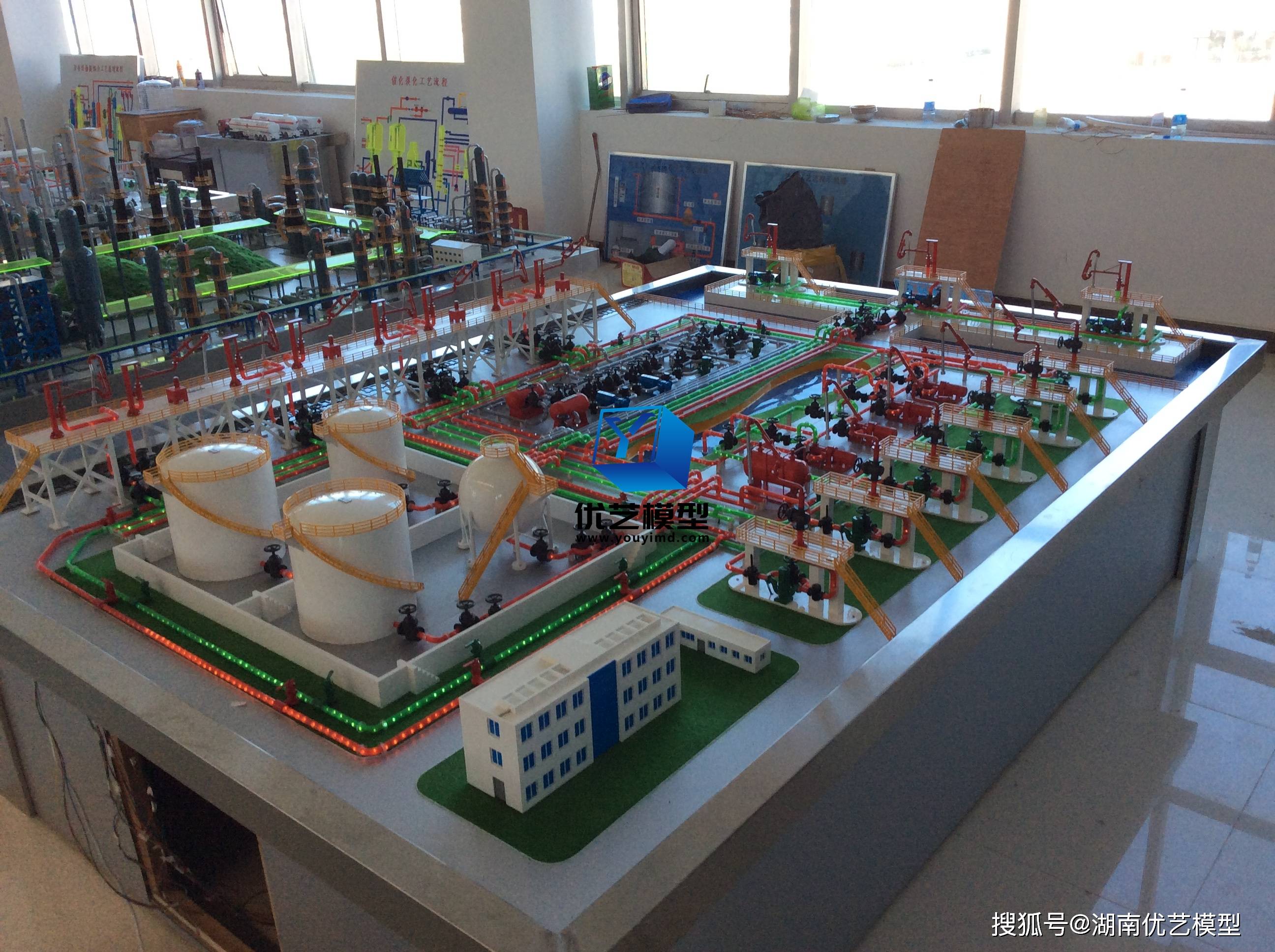 优艺模型油库立体流程工艺仿真模型