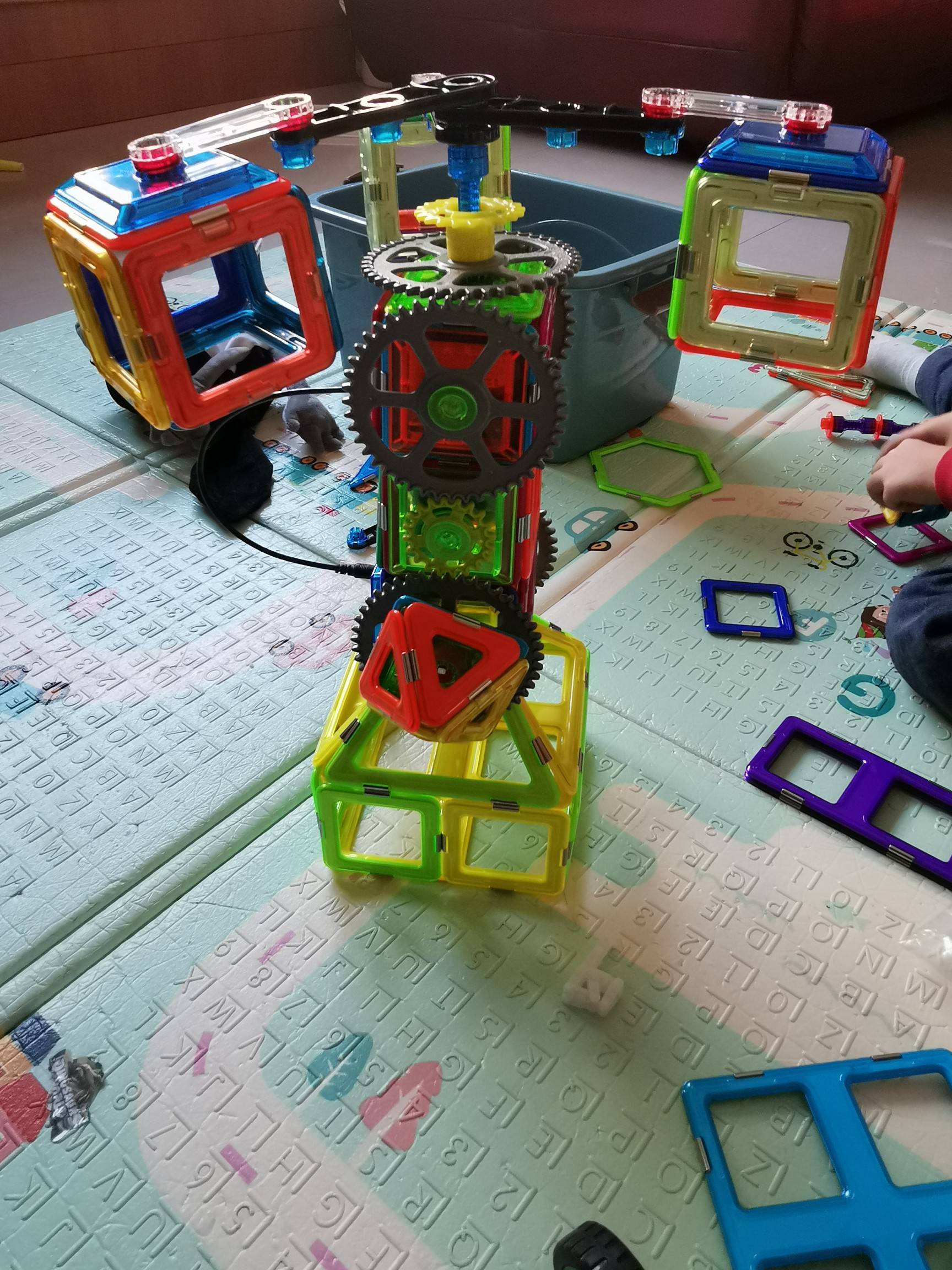 磁力片拼摩天轮50个造型高清图片一次看磁力片竟能搭建这么多好玩的