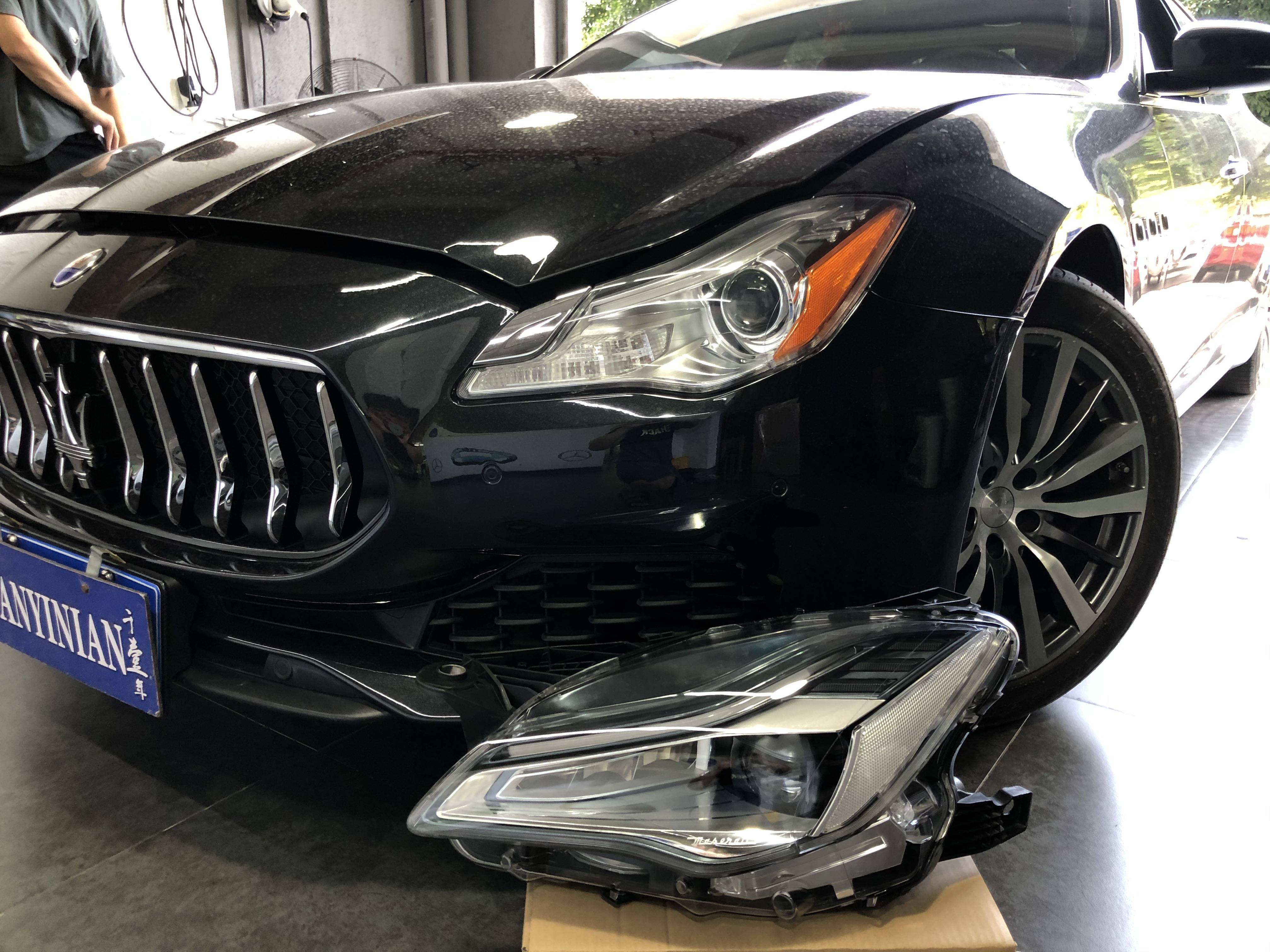 玛莎拉蒂总裁全led矩阵大灯老款变身新款