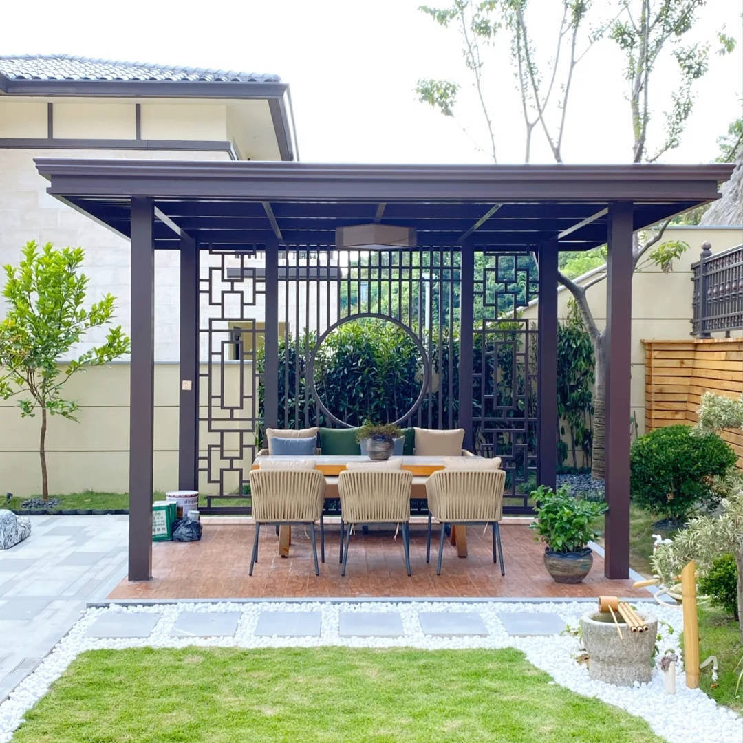 新中式凉亭丨小小的庭院,也可以多姿多彩