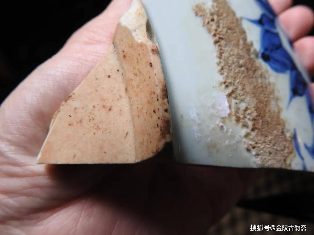 元青花麻仓土高清剖面鉴赏_瓷器