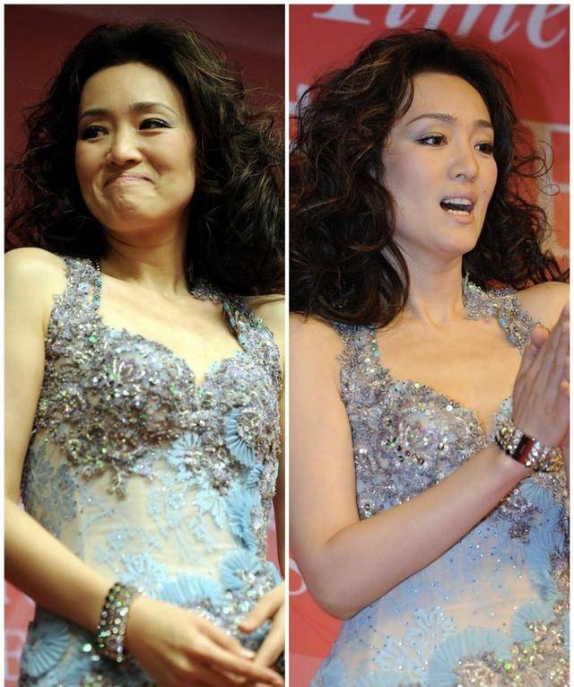 曲线|巩俐的颜值扛得住怼脸拍,顶着包租婆发型也好美,皮肤保养得真好