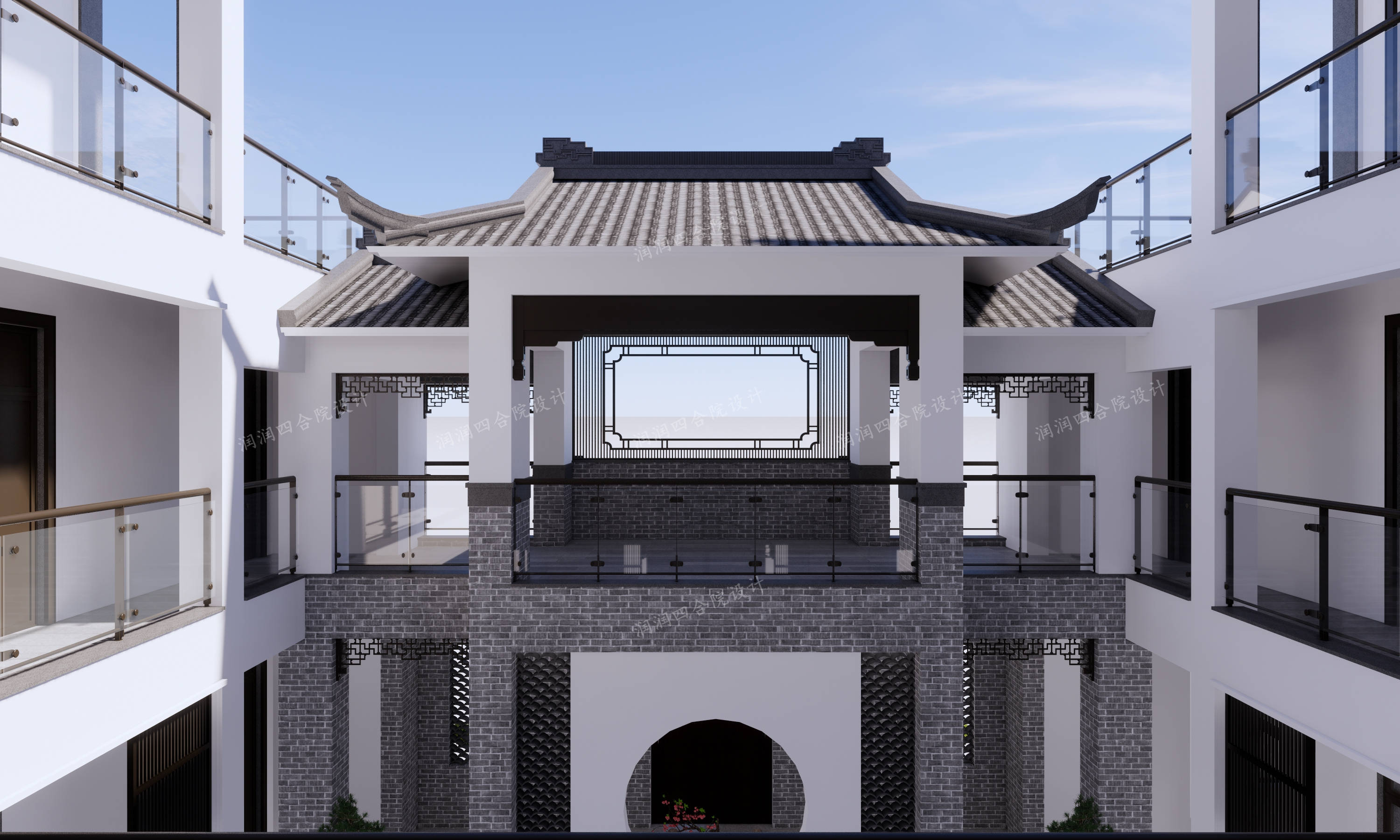 广东老板喜欢的四层四合院2223代表了新的中式审美