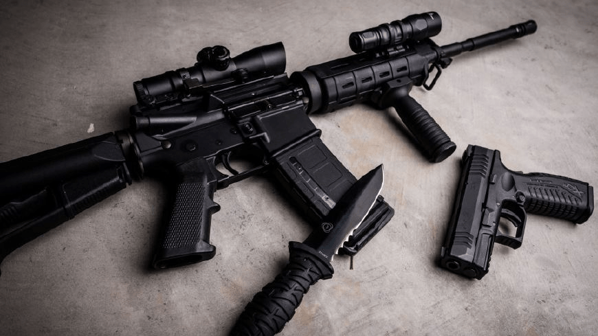 原创美国556mm口径m16步枪的前身ar15枪族