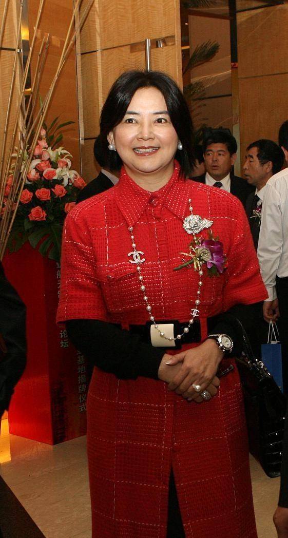 黑色|江珊这造型挺别致，正面看没啥亮点，但一弯腰却很撩人