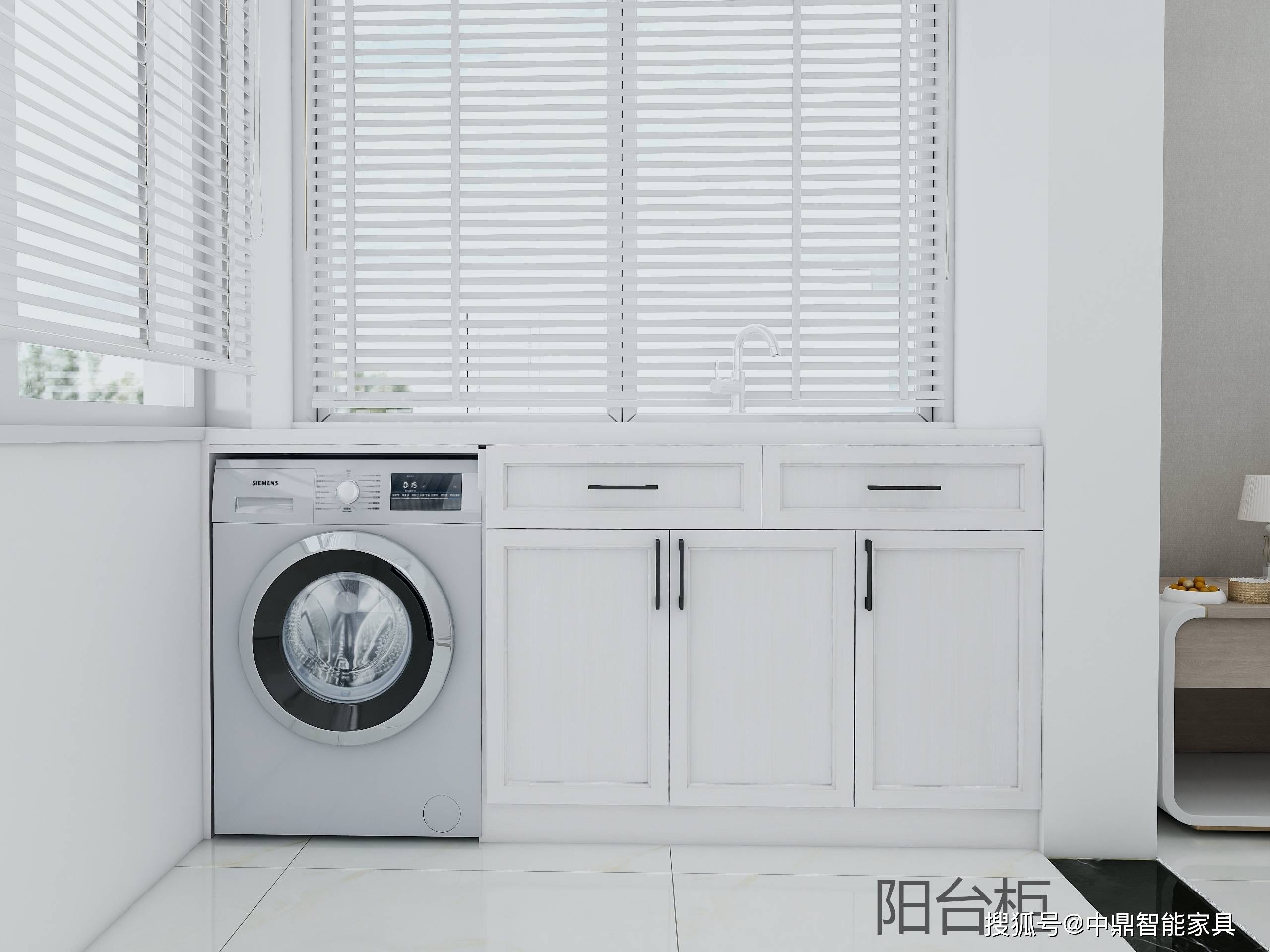 洗衣机柜受潮发霉不怕我们用全铝洗衣机柜直接避免潮湿