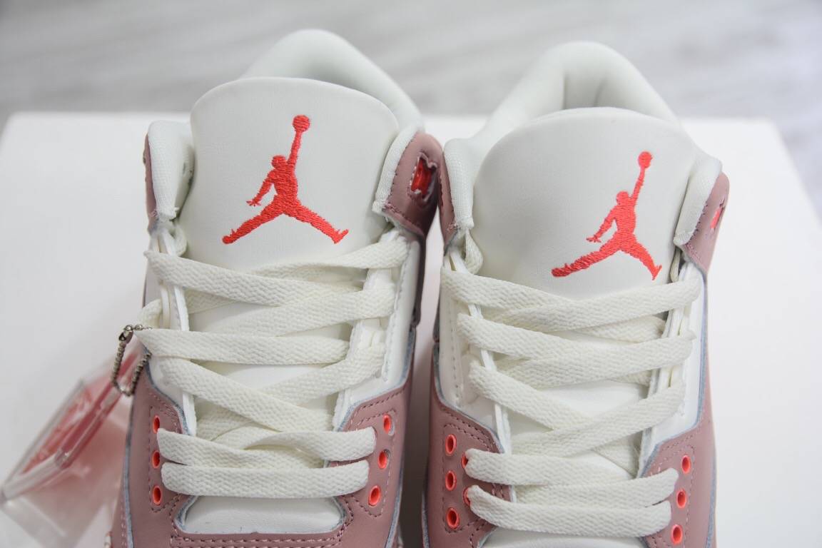Rust|乔丹 Air Jordan 3 樱花粉爆裂纹 Rust Pink 篮球鞋
