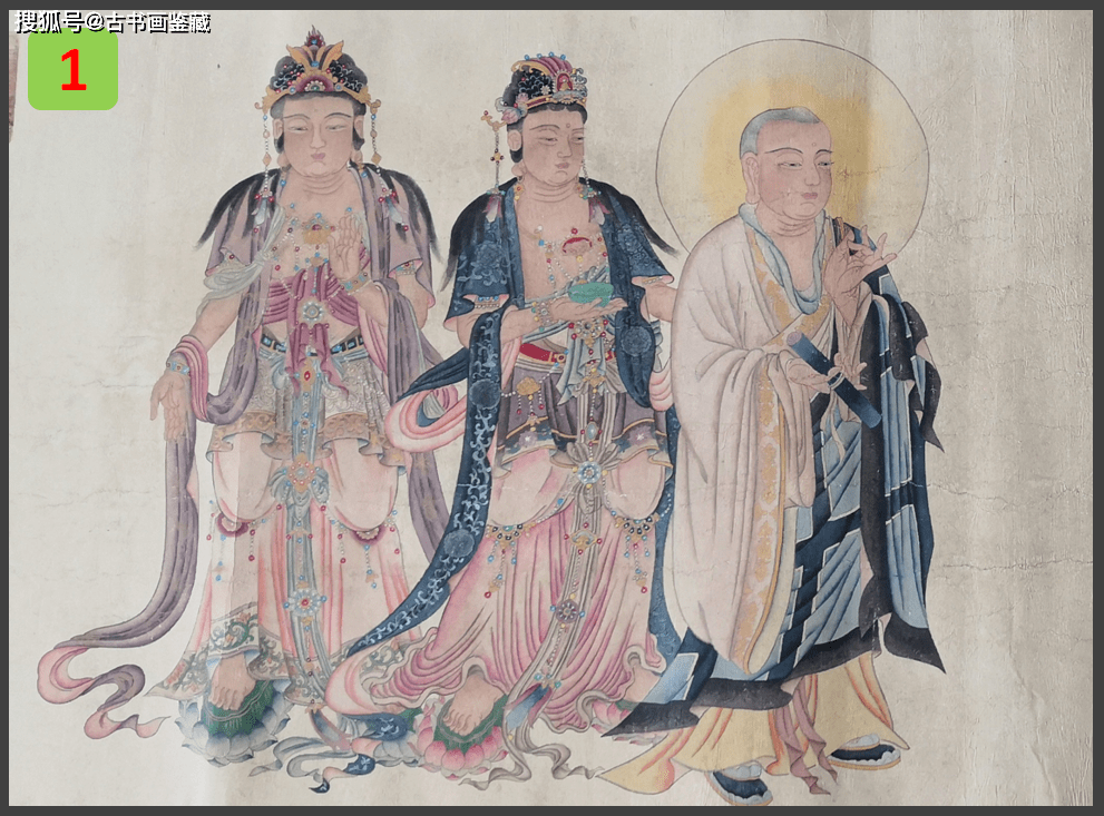 中国古美術・純手描き・吴道子人物画芯・觀音画像167x86cm・書画・絹本・仏像 中国古美術・純手描き・人物画芯・觀音画像167x86cm・書画・絹本