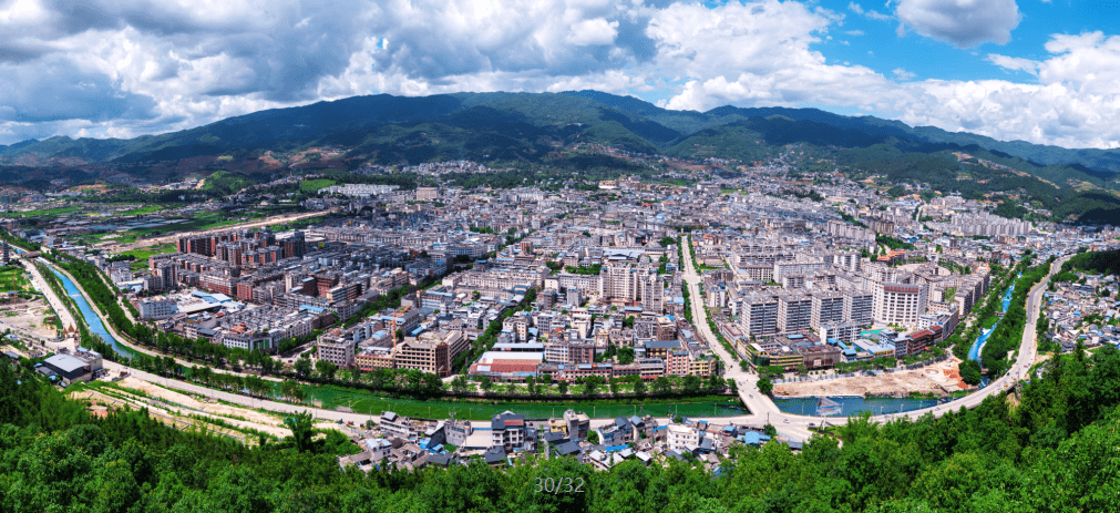 (澜沧县城全景)