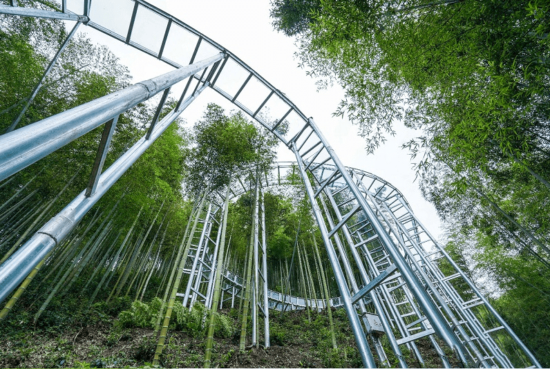 景区玻璃水滑升级版 拼装式水滑道