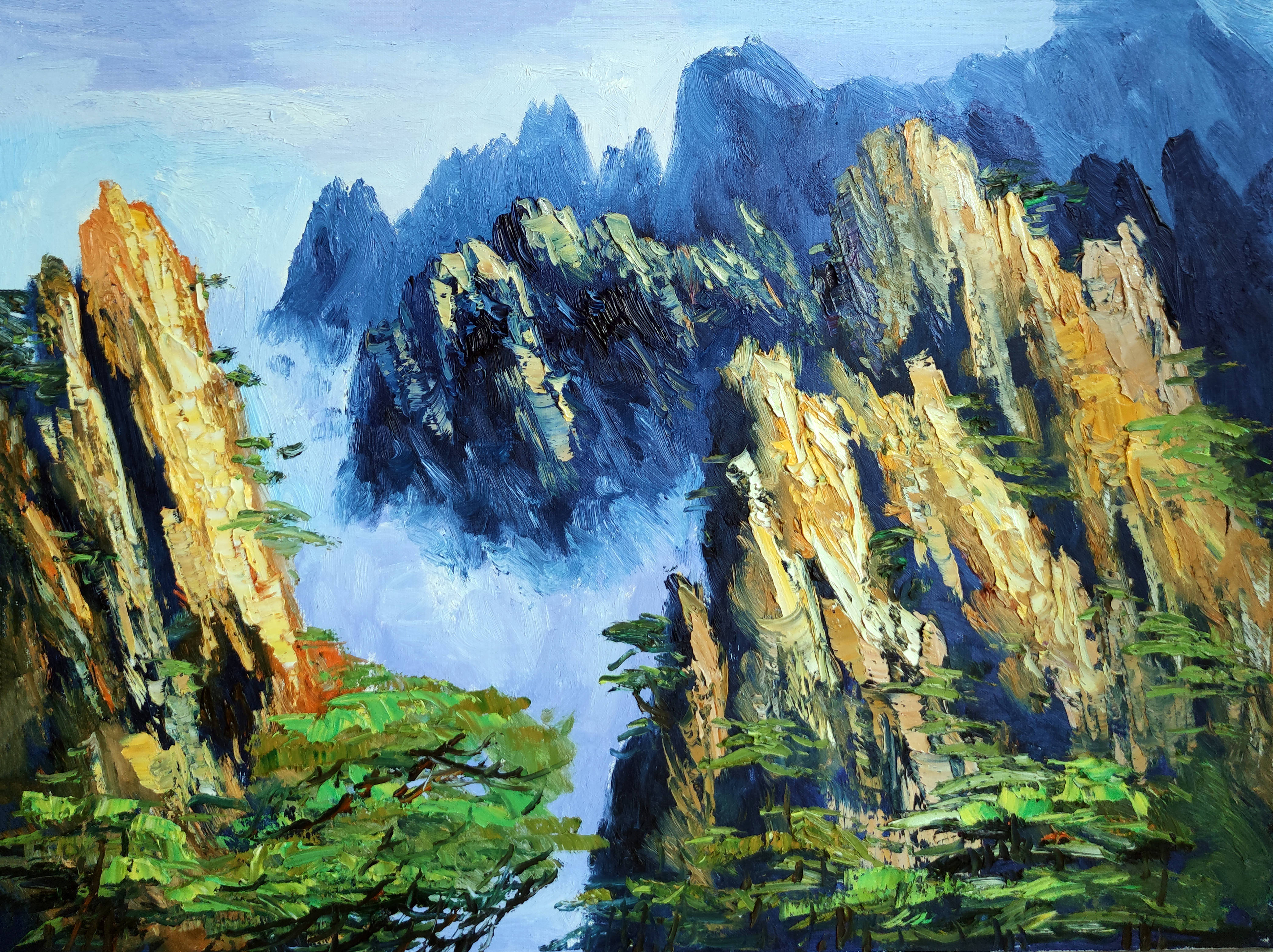 中国知名油画家陈家玉作品欣赏