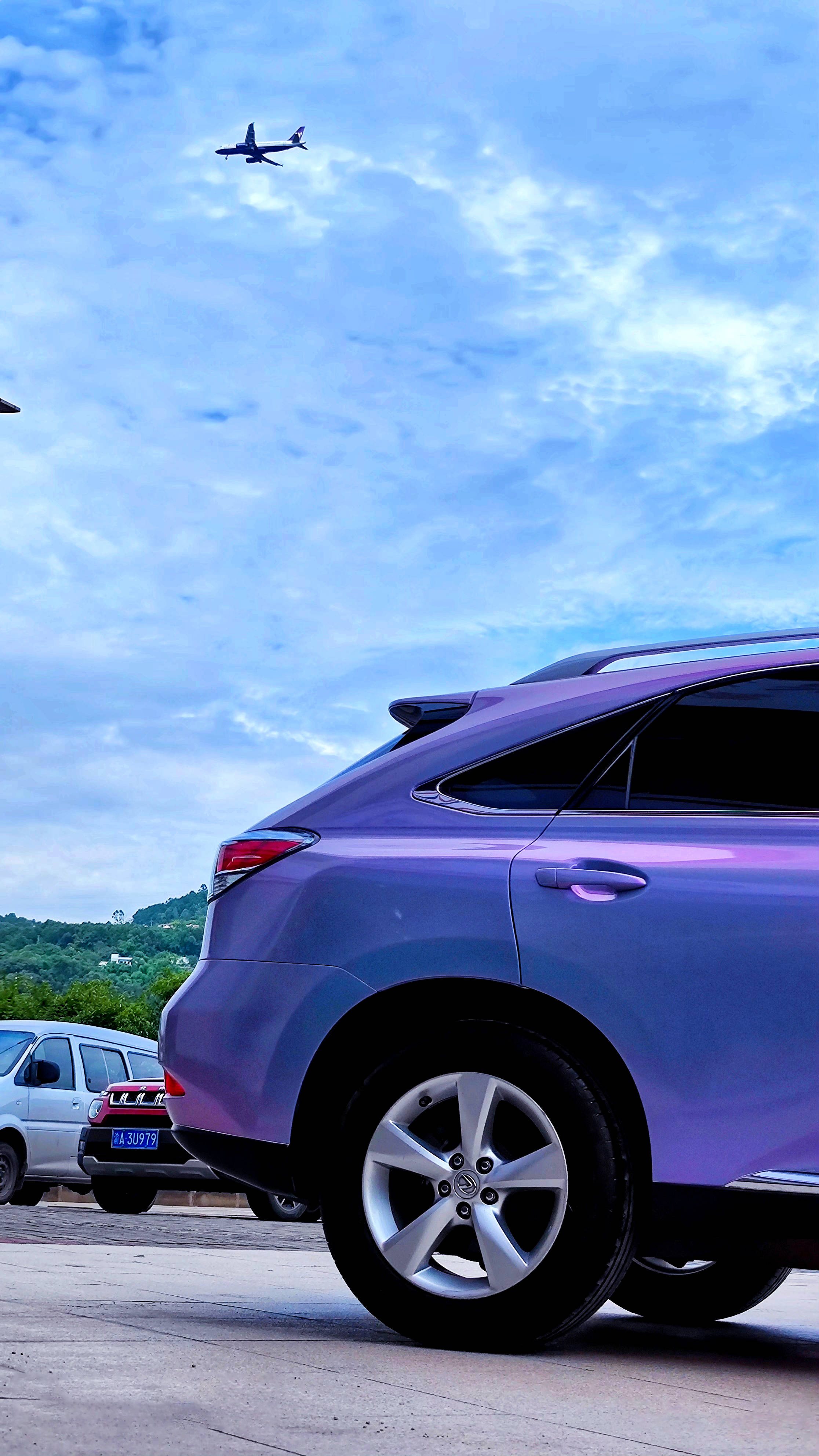 阿呆车服·漆面改色膜——雷克萨斯rx·双色糖果灰魅紫