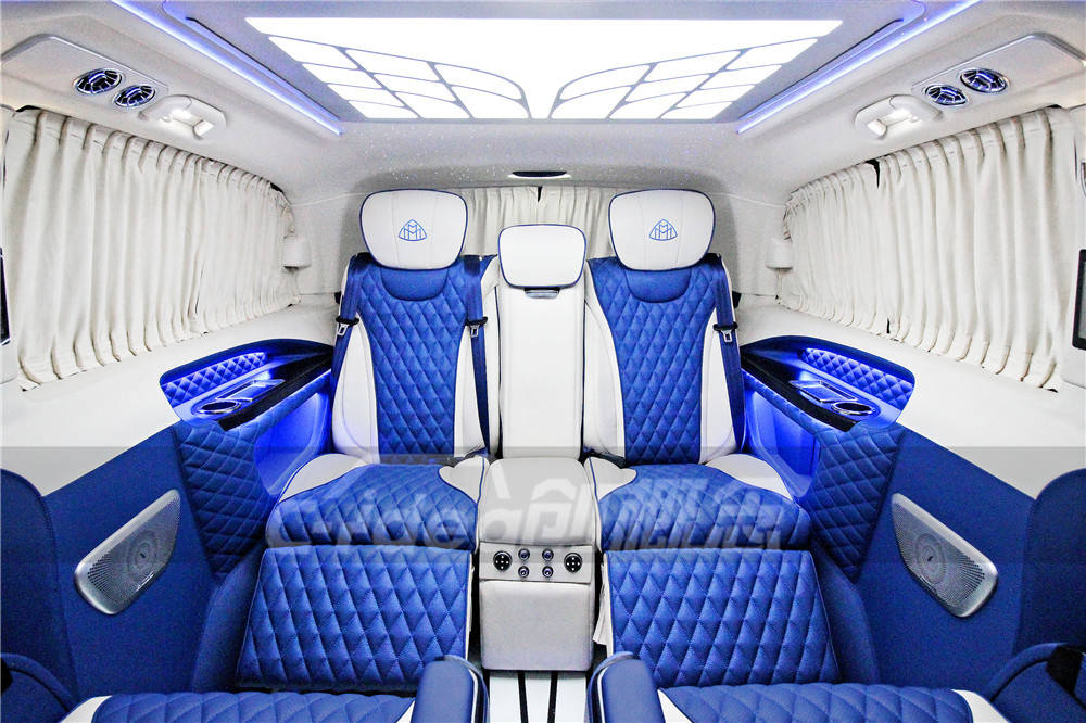 深圳奔驰威霆商务车内饰改装,加高顶空间更大