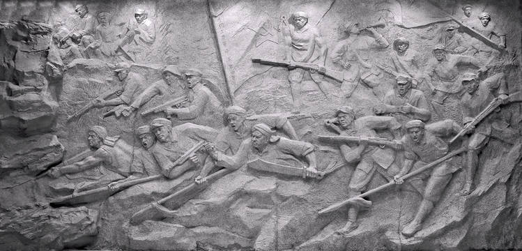 百花园雕塑厂直销-展厅浮雕(红军,抗日等)雕塑价格面议1318.2080.517