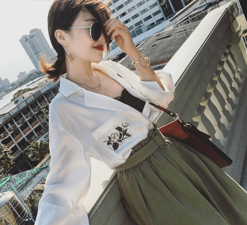 条纹|百搭好看V领衫