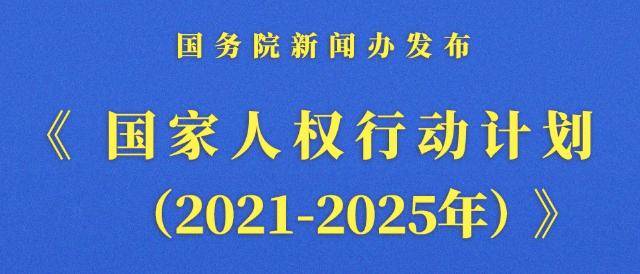 国新办发布国家人权行动计划20212025年