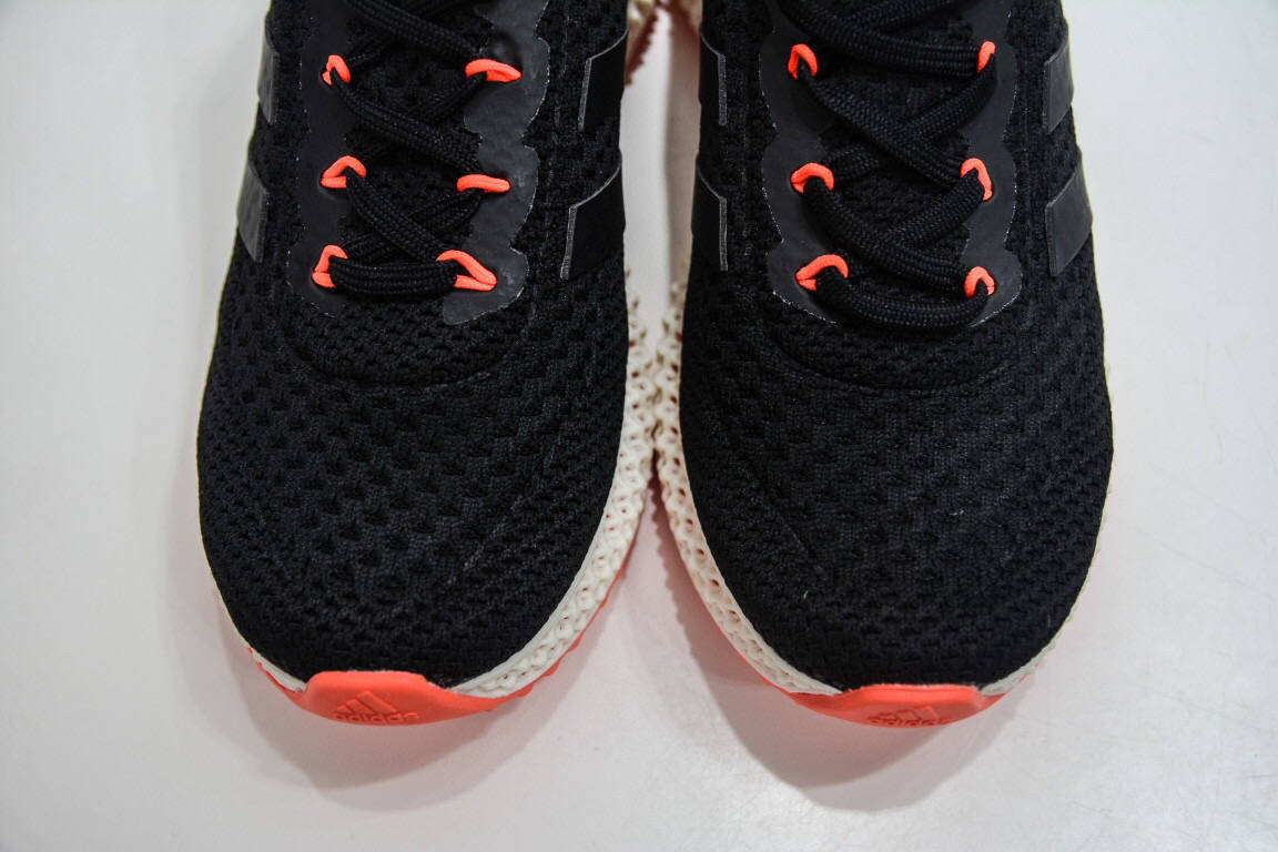 Solar|阿迪达斯 Adidas Alphaedge 4D FWD Black Solar Red 反光针织呼吸面运动跑鞋