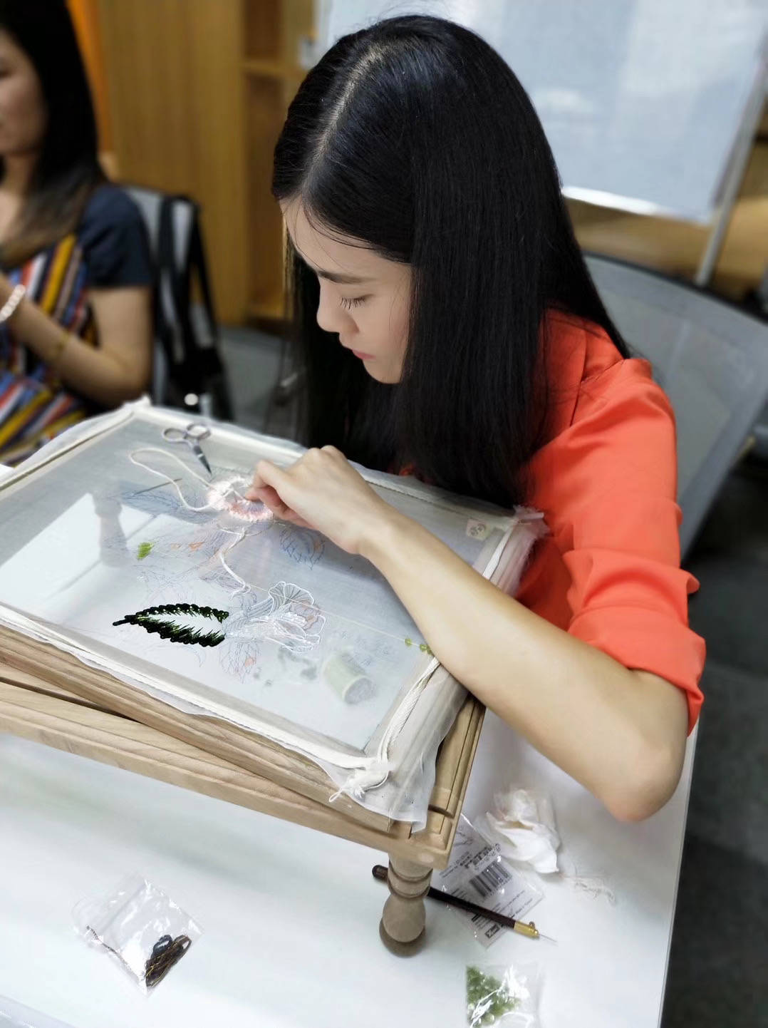刺绣|法式刺绣手工刺绣梵芮锦刺绣