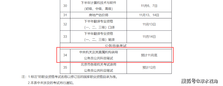 国家公务员考试