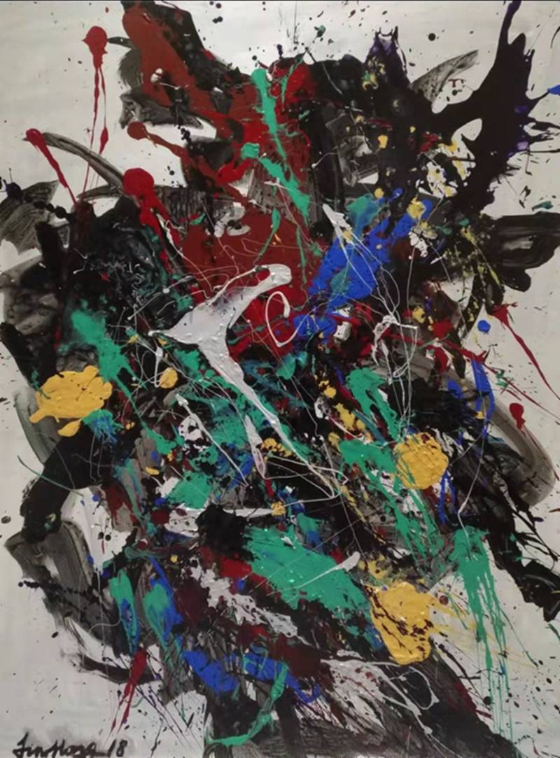 画家金红抽象艺术作品欣赏