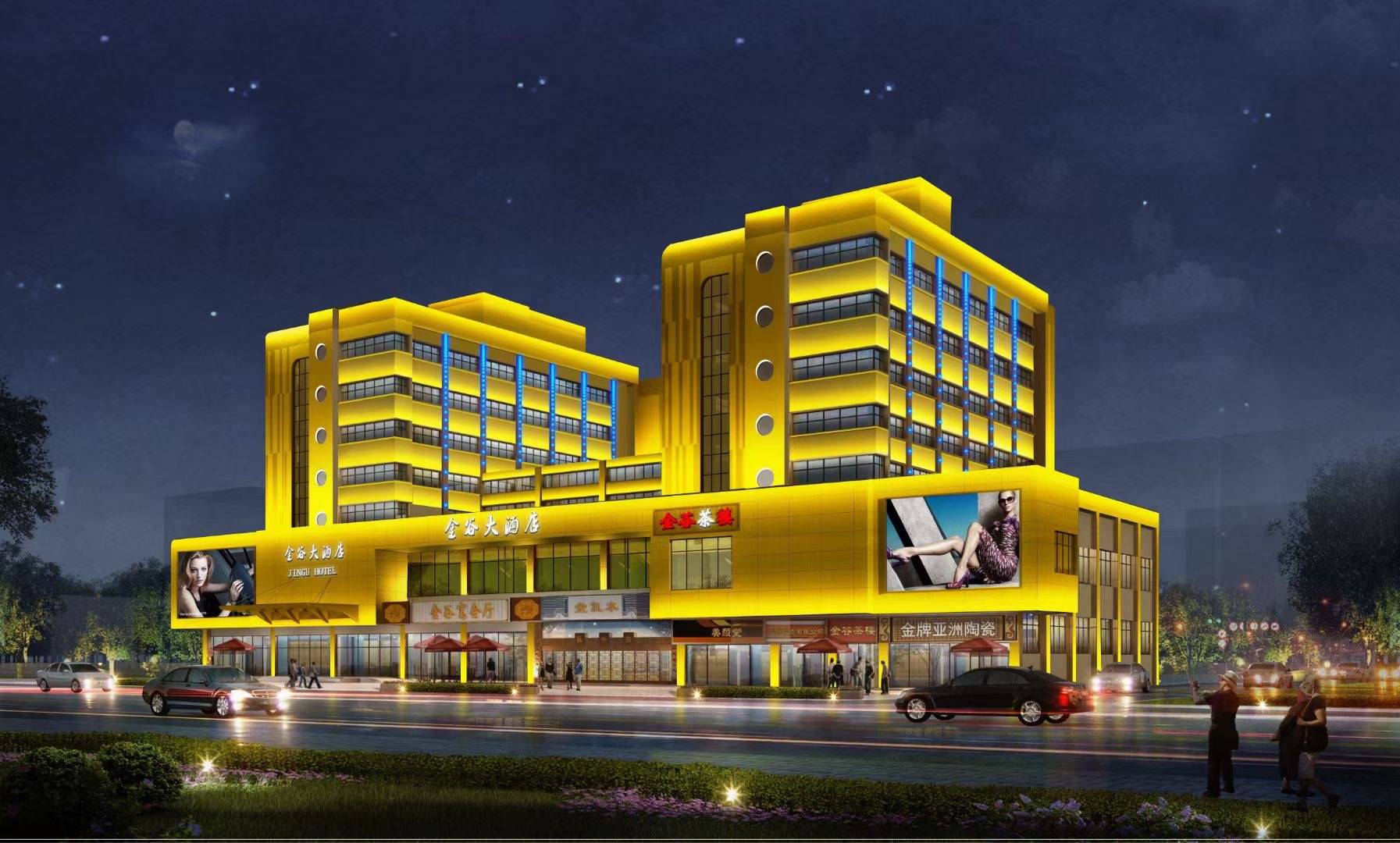 rgbw洗墙灯-有洗墙灯建筑物看起来异常美丽