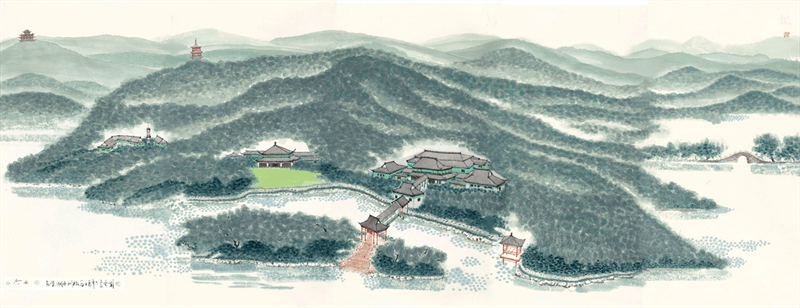 崔如琢,陈家泠,朱祖国成为当代实力派山水画家的代表