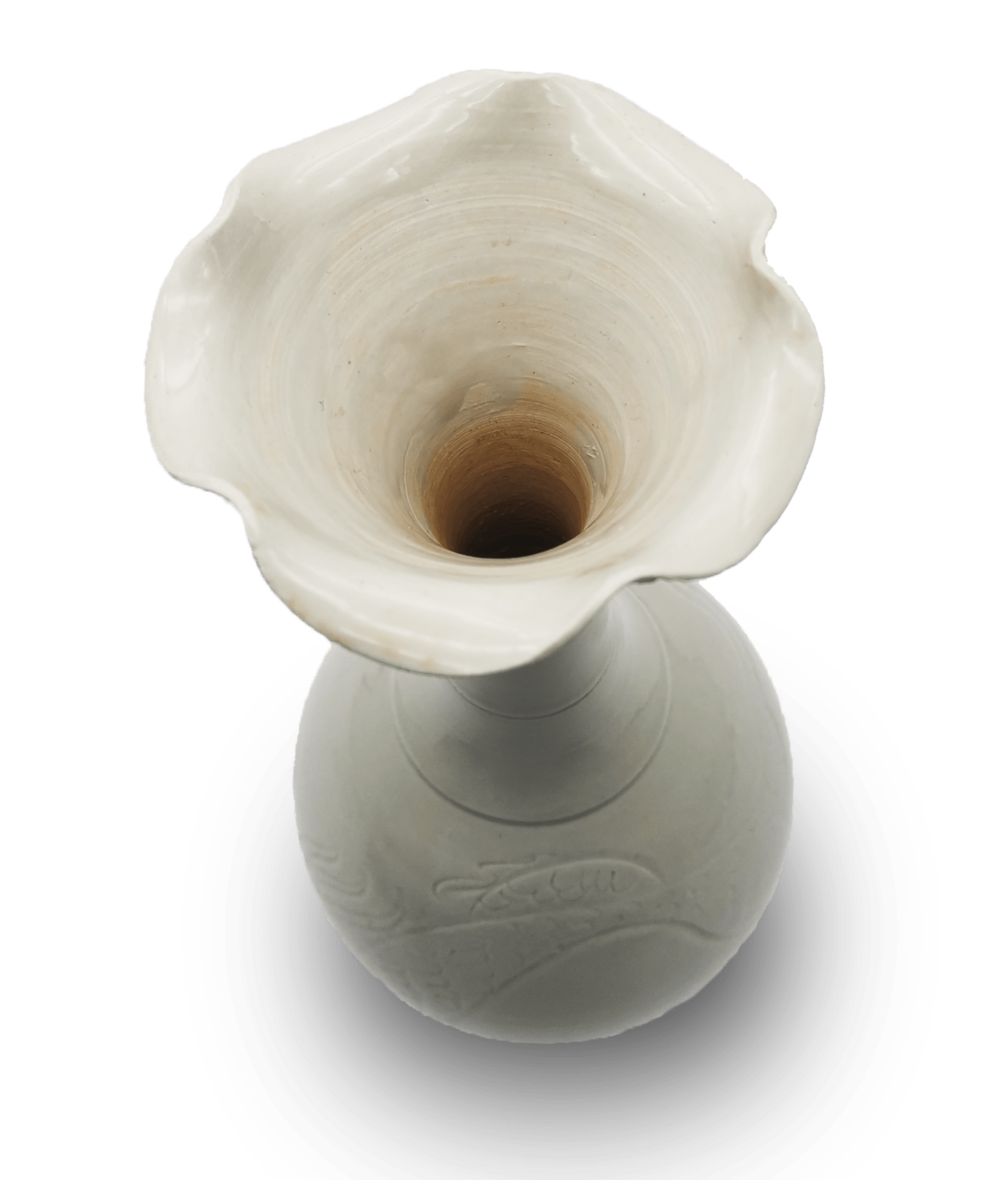 藏品鉴赏|定窑龙纹花口瓶_装饰