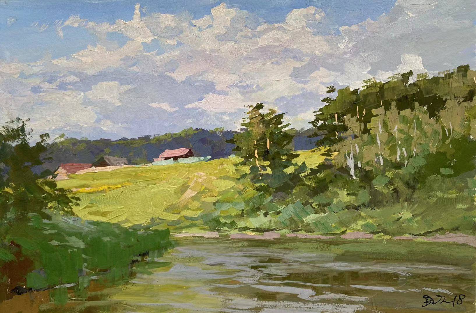 大自然的调色师— 油画大师 瓦伦丁·德米特里耶夫 的写生作品_俄罗斯