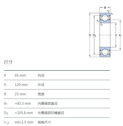 62132zva208高溫單列深溝球軸承參數300度耐高溫軸承型號後綴siaif