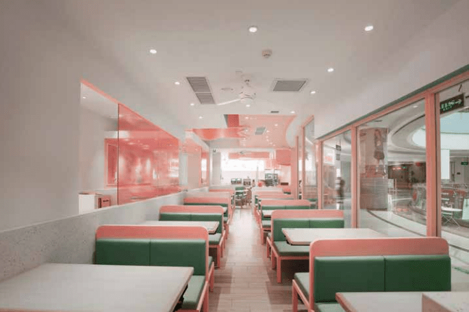 设计餐饮设计之比萨连锁卢家妈妈，13张图告诉你为何它符合1-2线城市消费者