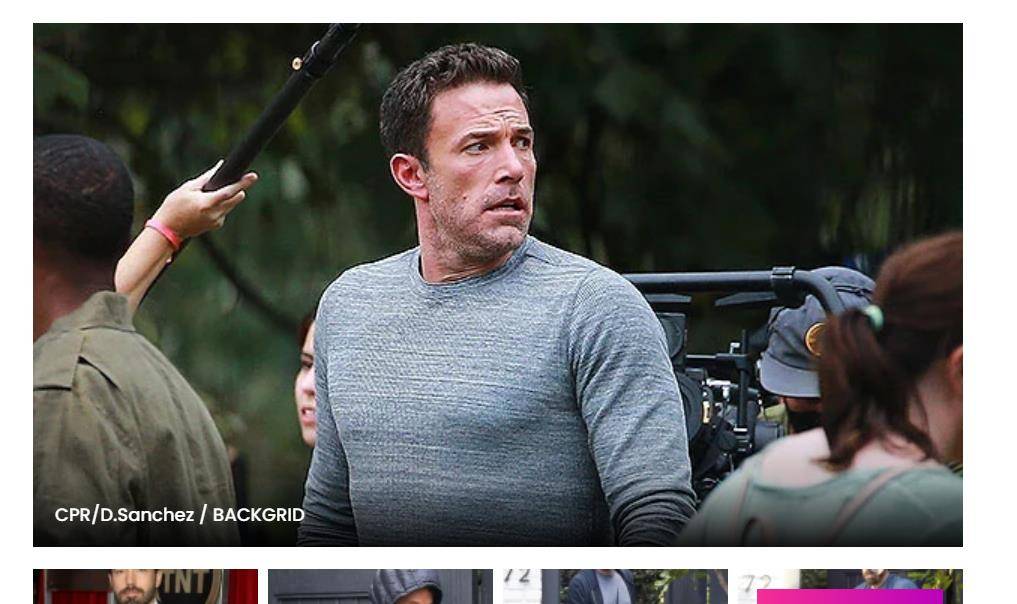 本阿弗莱克benaffleck的大肌肉在拍摄新惊悚片时显示