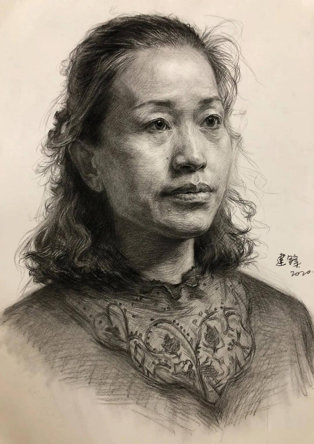 下巴手把手教你画四分之三、正面、侧面高分头像，让你头像从75飞升90！
