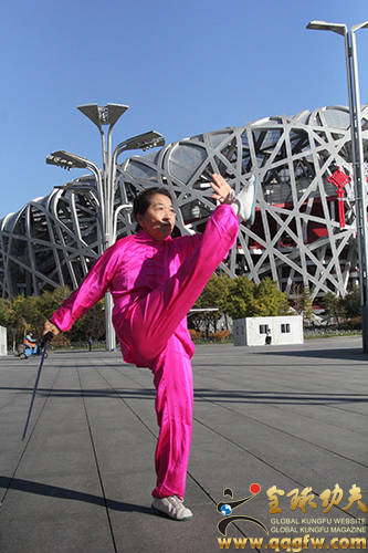 北京花拳亮相鸟巢