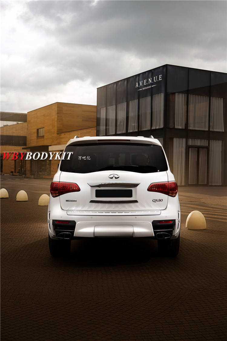 英菲尼迪qx80改装lartedesign大小包围俄罗斯排气前唇后唇中网