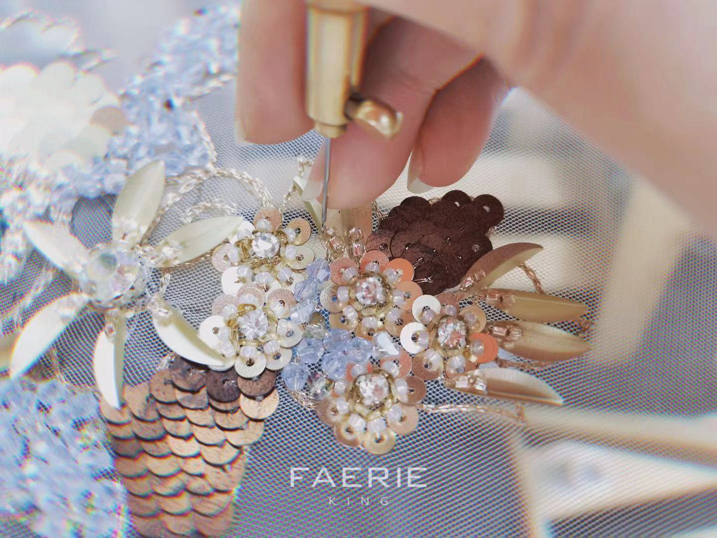 感觉 手工刺绣法式刺绣梵芮锦刺绣