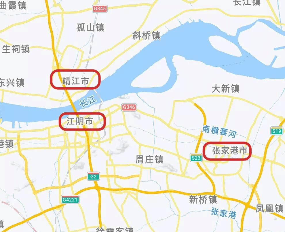 靖江市地图高清版大图图片
